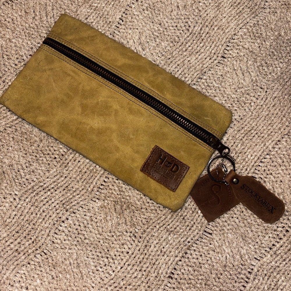 SALE! NWT Hide and Drink Waxed Canvas Utility Pouch Handmade in Guatemala